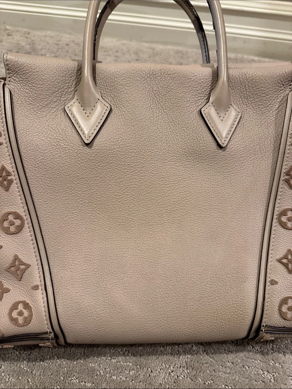 Louis Vuitton PM Mono Velour Galet Tote - Picture 11 of 16